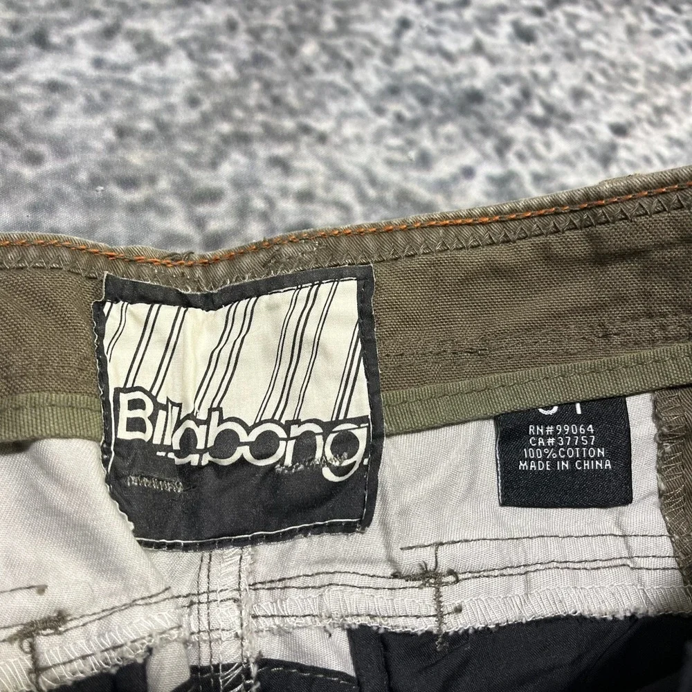 NWT Billabong Cargo Pants 31x30‎ Brown Baggy Wide Leg Surf Skater Vintage Y2K